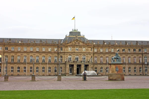 Suttgart Alemania Septiembre 2010 Nuevo Palacio Schlossplatz Palacio Barroco Del —  Fotos de Stock