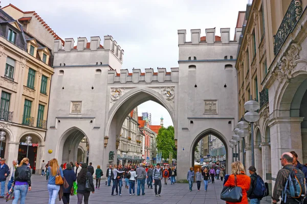 Munich Alemanha Setembro 2010 Porta Karlstor Neuhauser Tor Munique Alemanha — Fotografia de Stock