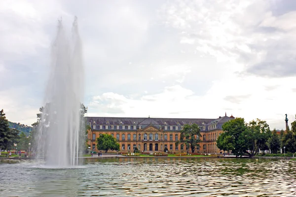 Suttgart Alemanha Setembro 2010 Novo Palácio Schlossplatz Palácio Barroco Século — Fotografia de Stock