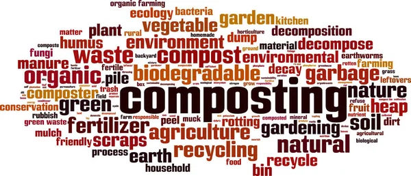 Kelime Bulutu Kavramı Kompost Vektör Çizim — Stok Vektör