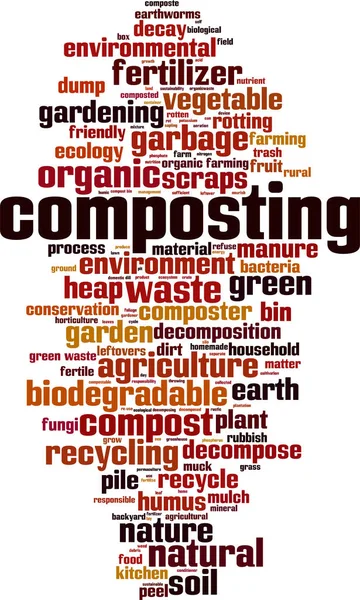 Kelime Bulutu Kavramı Kompost Vektör Çizim — Stok Vektör