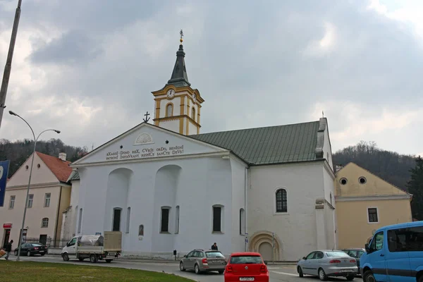 Pozega Croacia Marzo 2018 Iglesia Del Espíritu Santo Data Primera —  Fotos de Stock