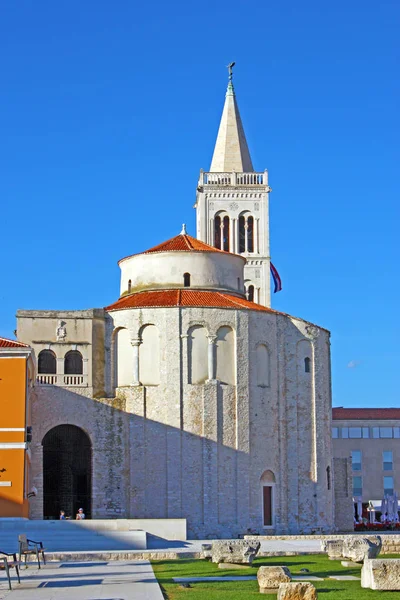 Zadar Kroatien Juni 2011 Kyrkan Saint Donat Zadar Kroatien Från — Stockfoto