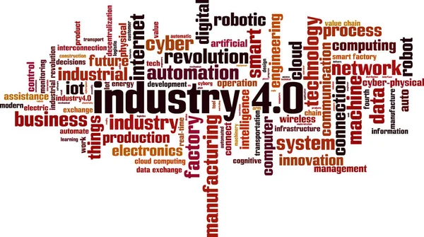 Industrie Word Cloud Concept Vectorillustratie — Stockvector