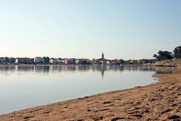 City Nin, Kraliçe'nin kum plaj, Hırvatistan görünümünden