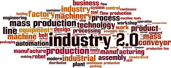 Concepto Nube Palabras Industria Ilustración Vectorial — Archivo Imágenes Vectoriales