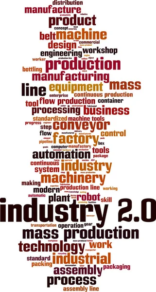 Industrie Word Cloud Concept Vectorillustratie — Stockvector