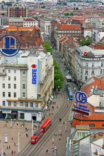 Zagreb Kroatien Juni 2013 Visa Vlaska Street Gata Centrum Zagreb — Stockfoto