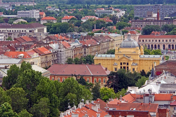 Zagreb Croazia Giugno 2013 Veduta Dei Tetti Zagabria Croazia — Foto Stock