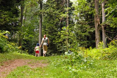 Medvednica, Hırvatistan 9 Ağustos 2009 bir dağ iz Medvednica dağ, Hırvatistan