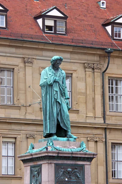 Suttgart Duitsland September 2010 Standbeeld Van Johann Christoph Friedrich Von — Stockfoto