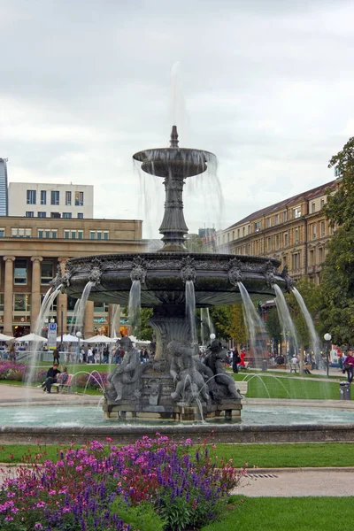 Fountain at Caste Square — Stock Photo, Image