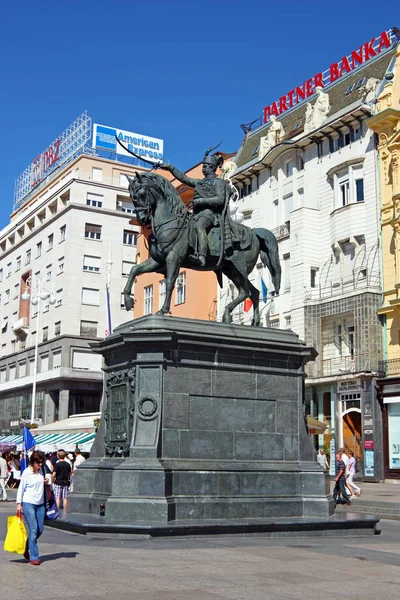 Monumento a Ban Jelacic — Fotografia de Stock