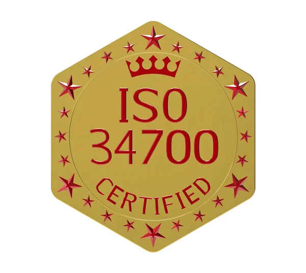 ISO 34700 standard — Stock Photo, Image