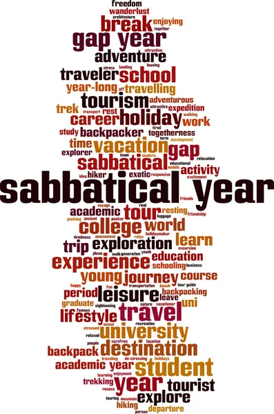 Sabbatical Year Cloud Concept Collage Made Words Sabbatical Year Vector — Stock Vector