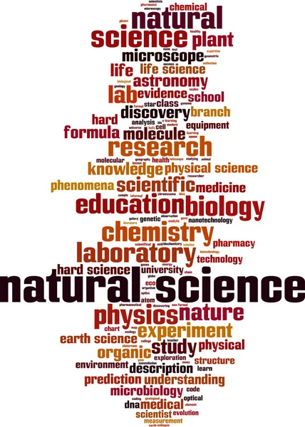 Ciencias Naturales Word Cloud Concept Ilustración Vectorial — Vector de stock