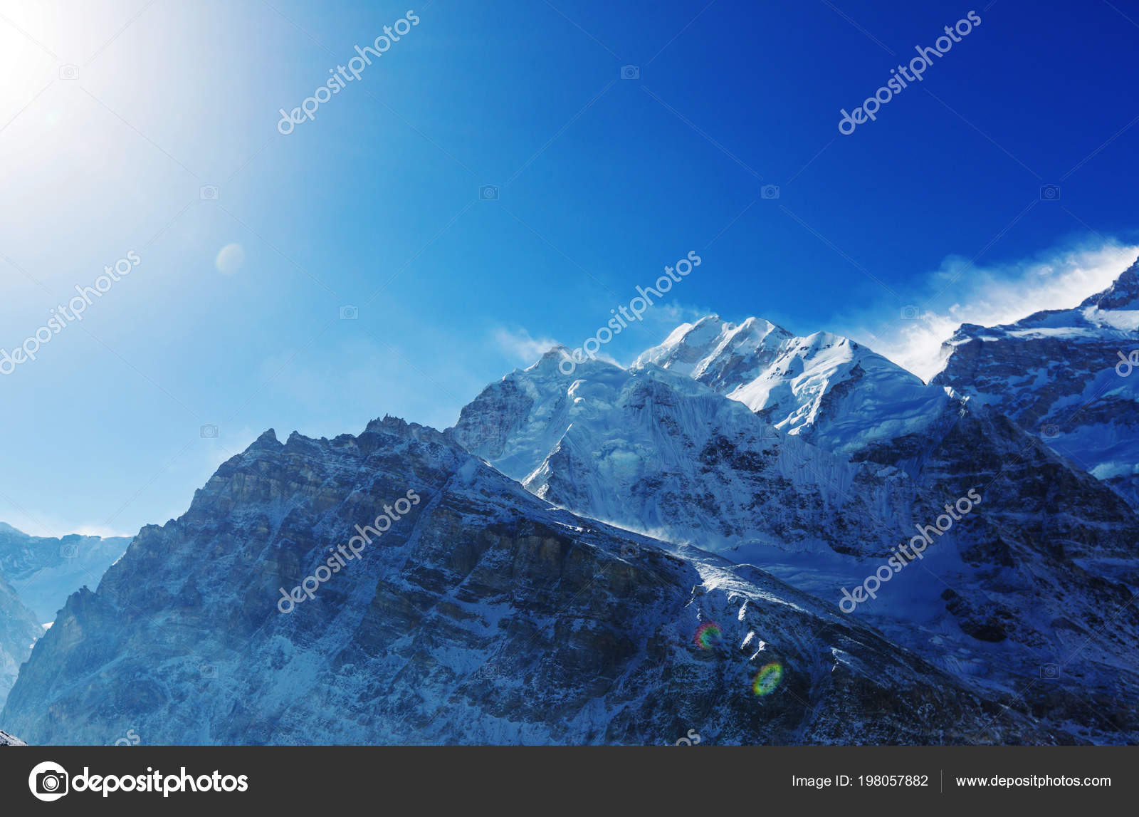 Blick Auf Die Berge Kanchenjunga Region Himalaya Nepal Stockfotografie Lizenzfreie Fotos C Kamchatka 198057882 Depositphotos