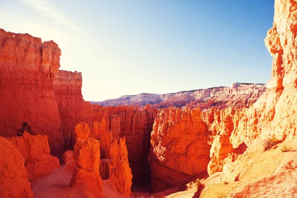 Festői Színes Rózsaszín Sziklák Bryce Canyon Nemzeti Park Utah Usa — Stock Fotó