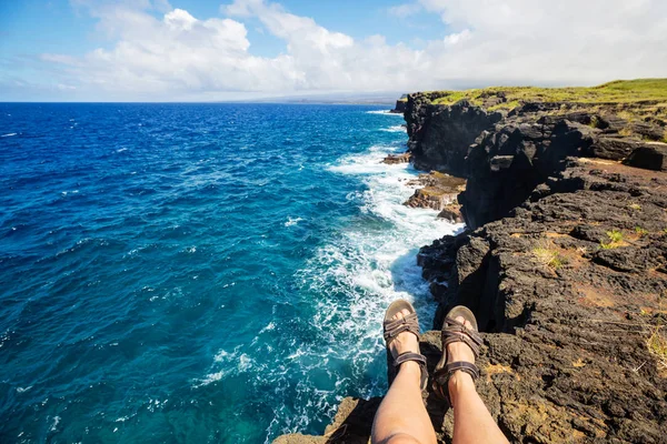 Mannen Amazing Hawaiian Beach — Stockfoto