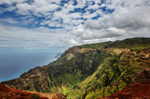 Caminhada Costa Pali Kauai Icland Havaí — Fotografia de Stock