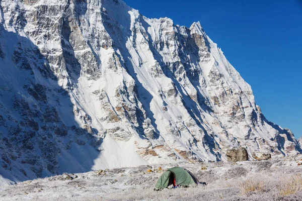 Vistas Panorámicas Las Montañas Región Kanchenjunga Himalaya Nepal —  Fotos de Stock