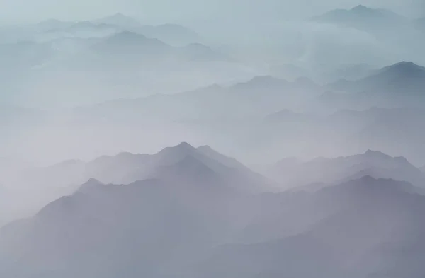 Bergsilhouette Schöne Naturlandschaft — Stockfoto