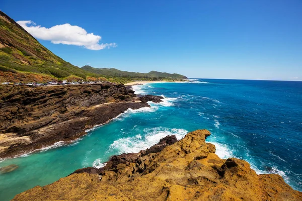 Piękne Krajobrazy Wyspie Oahu Hawaje — Zdjęcie stockowe