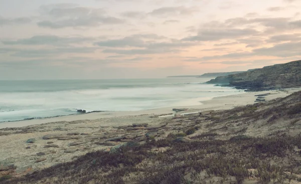 Costa Del Océano Después Del Atardecer — Foto de Stock