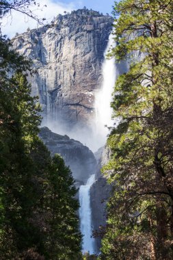 Waterfalls in  Yosemite National Park, California clipart