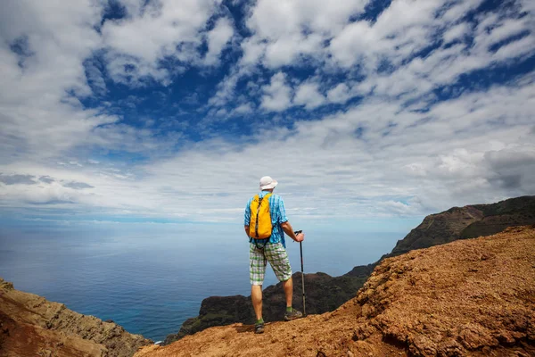 Wandelen Pali Coast Kauai Icland Hawaii — Stockfoto