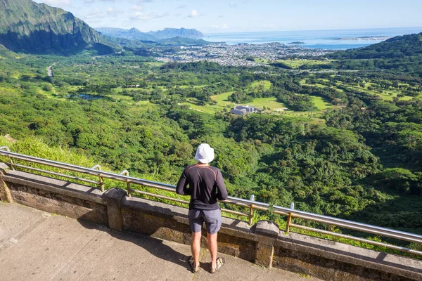 Homem Ilha Oahu Havaí — Fotografia de Stock