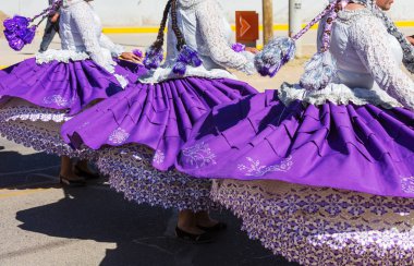 Şehir sokak otantik Perulu dans 