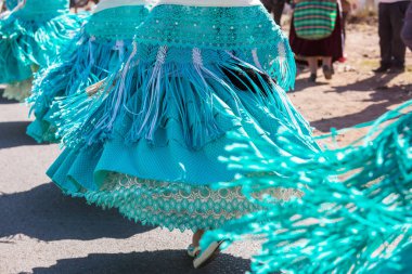 Şehir sokak otantik Perulu dans 