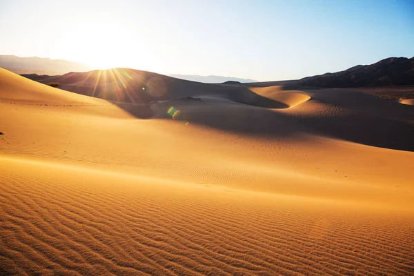 Homokdűnék Death Valley Nemzeti Park Kalifornia Usa — Stock Fotó