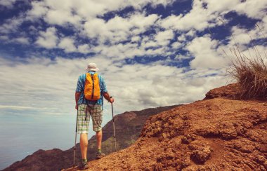 Na Pali Coast içinde Kauai icland, Hawaii zammı