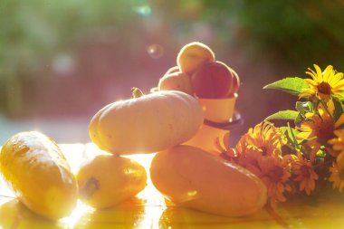 Yaz hasat bahçesinde yakın çekim 