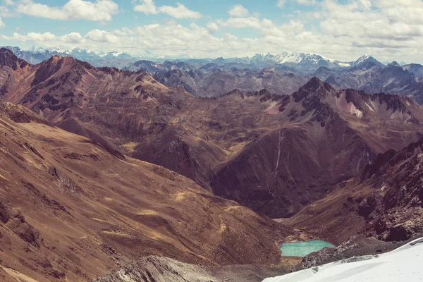 Красивые Горные Ландшафты Cordillera Huayhuash Peru South America — стоковое фото