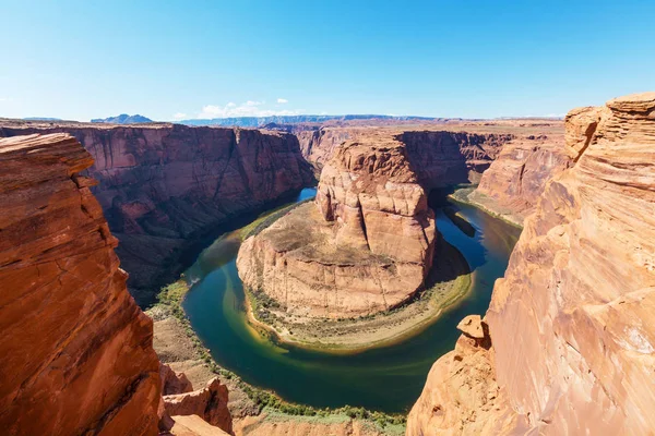 Horseshoe Bend Poblíž Stránky Utah — Stock fotografie