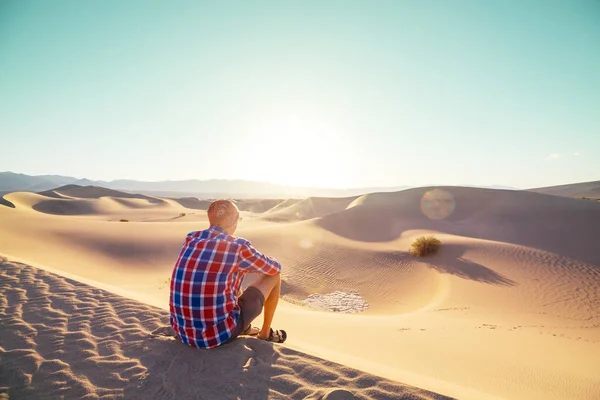 Kirándulás Homok Sivatagban — Stock Fotó