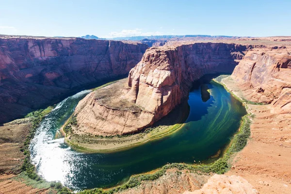 Horseshoe Bend Pobliżu Stronę Utah — Zdjęcie stockowe