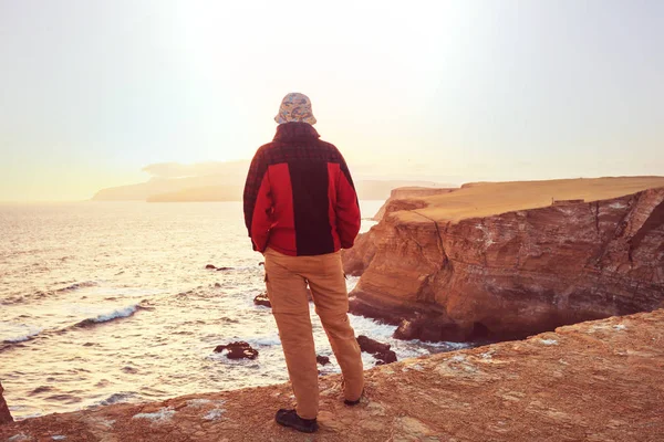 Piękne Wybrzeże Pejzaże Paracas Rezerwy Krajowej Ica Region Pacific Coast — Zdjęcie stockowe