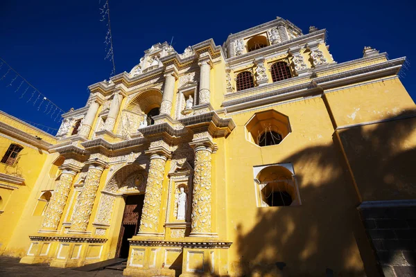 Gyarmati Építészet Ókori Antigua Guatemala Városban Közép Amerikában Guatemalában — Stock Fotó