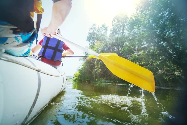 Rafting Team Summer Extreme Water Sport — Stock Photo, Image