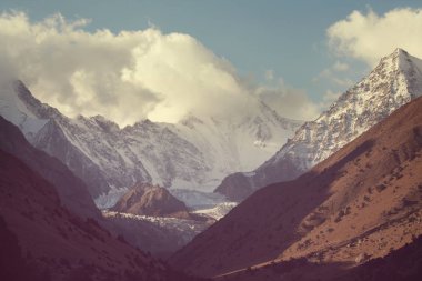 Pamir güzel yüksek dağın