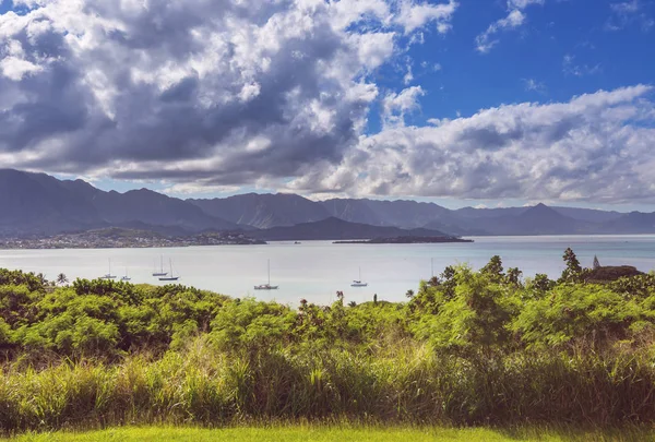 Прекрасні Краєвиди Острова Оаху Гаваї — стокове фото