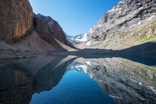 Schöner Ruhiger See Fann Gebirge Pamirarm Tadschikistan — Stockfoto