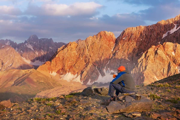 Vackra Landskapet Fann Bergen Tadzjikistan — Stockfoto