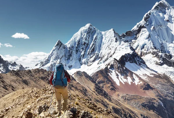 Пешие Прогулки Горах Кордильеры Перу — стоковое фото