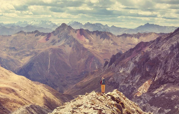 Túrázás Helyszíne Cordillera Hegyek Peru — Stock Fotó