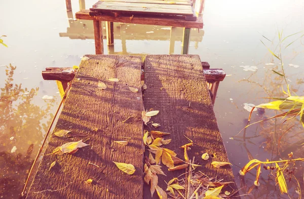 Het Prachtige Meer Herfst — Stockfoto